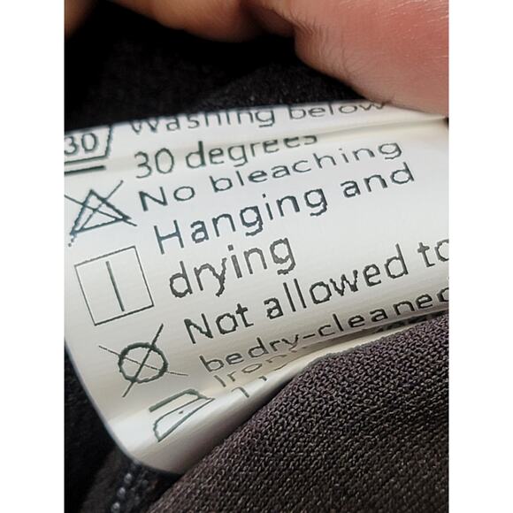 Women's Jumpsuit Small Black Lace Long Sleeve Asymmetrical Hem Wide Leg Evening - Picture 13 of 16